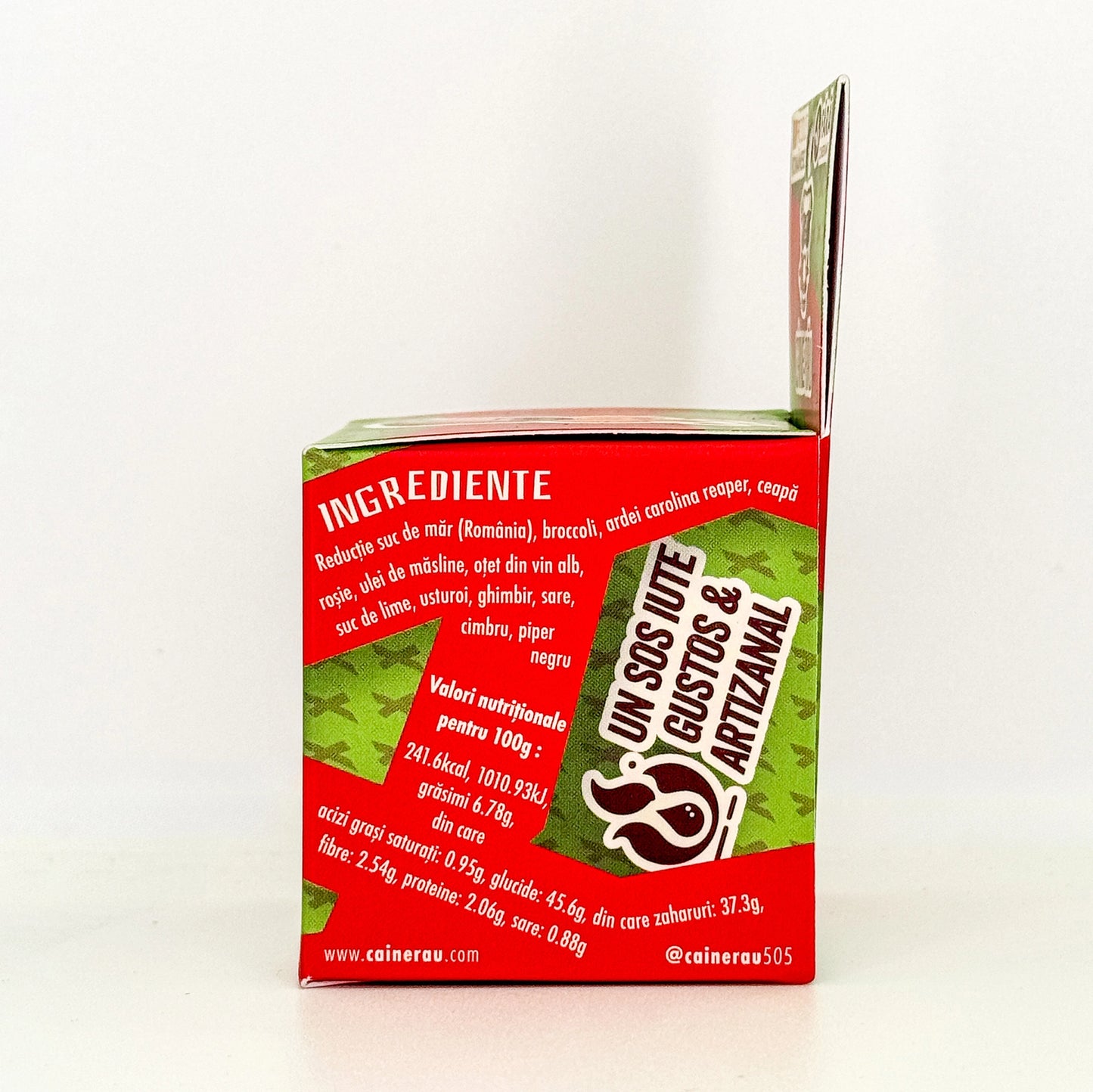 Sos extra iute X MDN cu Mere și Broccoli de la Câine Rău - sos foarte picant artizanal din ingrediente naturale.