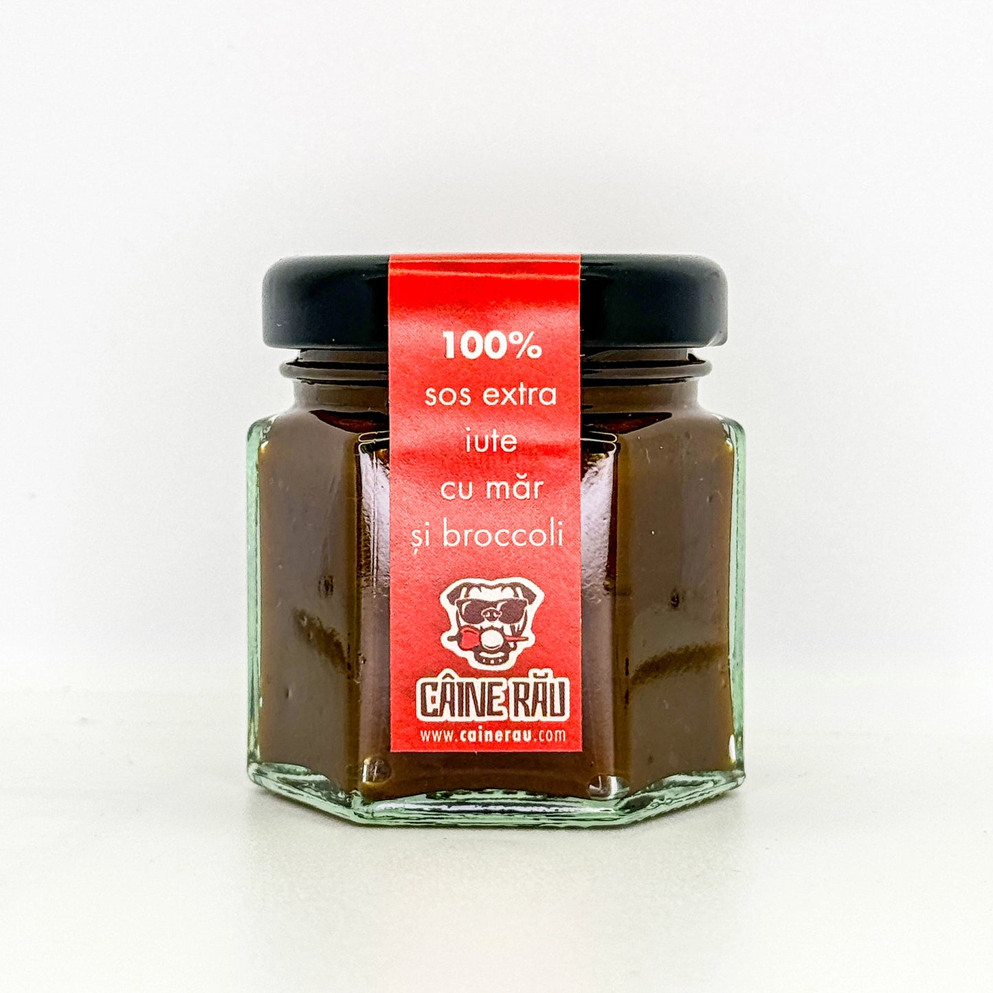 Sos extra iute X MDN cu Mere și Broccoli de la Câine Rău - sos foarte picant artizanal din ingrediente naturale.