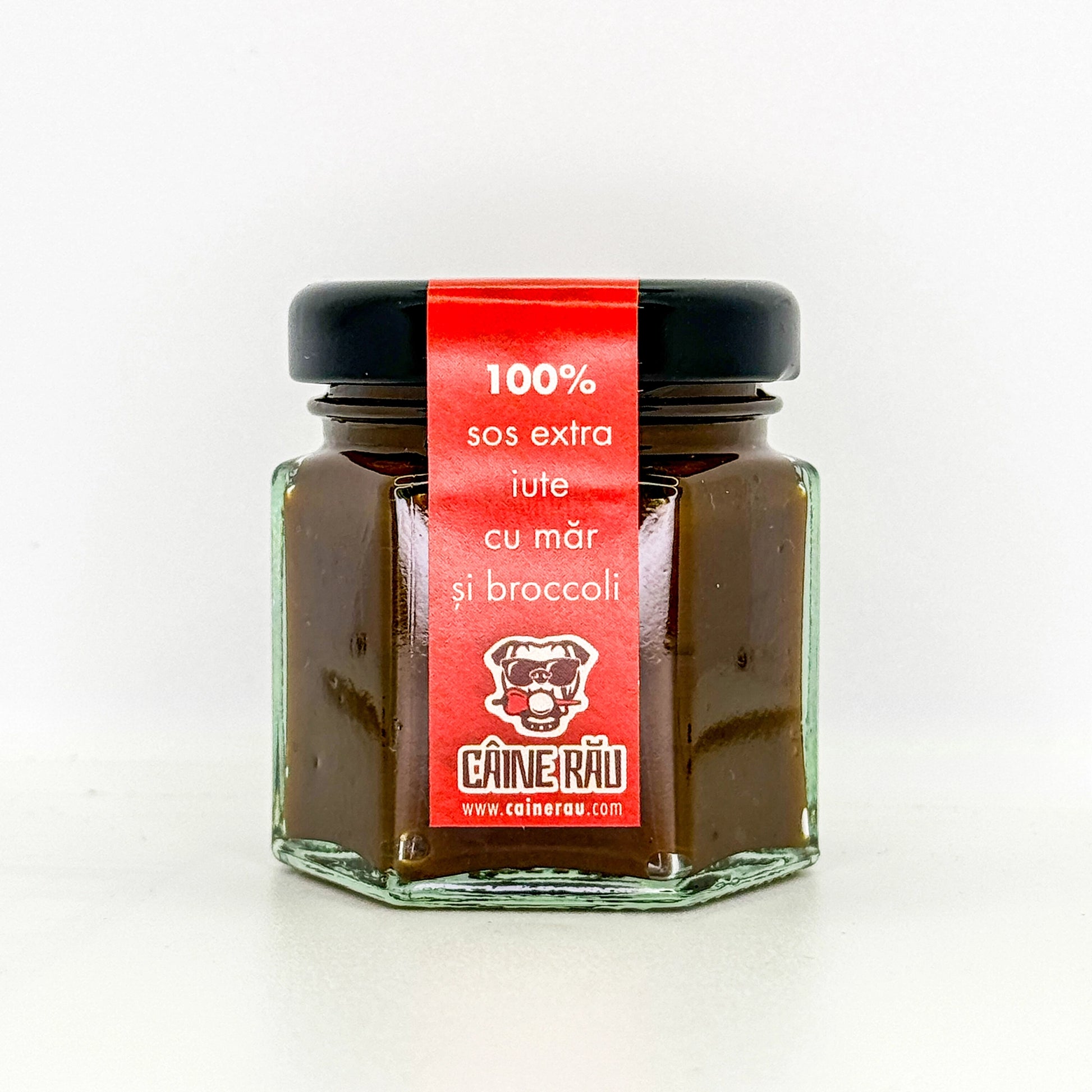 Sos extra iute X MDN cu Mere și Broccoli de la Câine Rău - sos foarte picant artizanal din ingrediente naturale.
